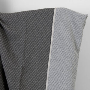 Ľanovo-bavlnená látka diamantový žakár praná