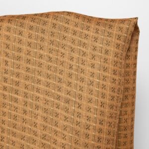 Ľanová látka obojstranná hnedé a ílové kocky