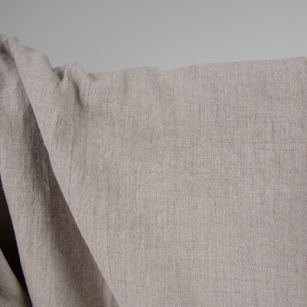 Washed heavy linen fabric natural colour 140cm