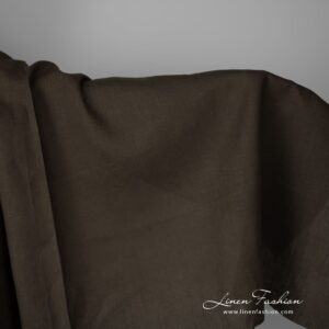 Ľanová látka tmavá machovo zelená farba