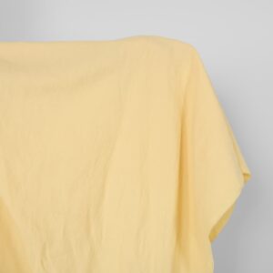 Praná ľanovo-bavlnená látka svetložltá