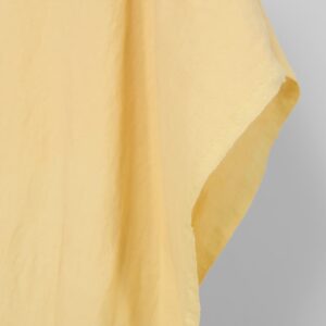 Praná ľanovo-bavlnená látka svetložltá