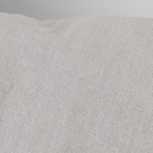 Ľanovo-bavlnená látka svetlá béžovo-sivá melanž praná