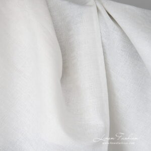 Ľanovo-bavlnená látka s modro-červenými pruhmi