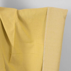 Ľanovo-bavlnená tkanina sivo žltá obojstranná
