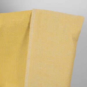 Ľanovo-bavlnená tkanina sivo žltá obojstranná