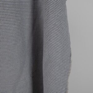 Praná ľanovo-bavlnená látka sivý vzor kohútia stopa