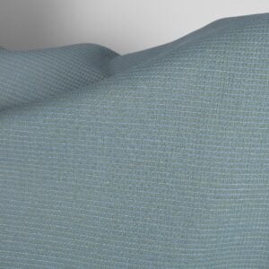 Ľanovo-bavlnená látka svetlomodrá a zelená vafľová