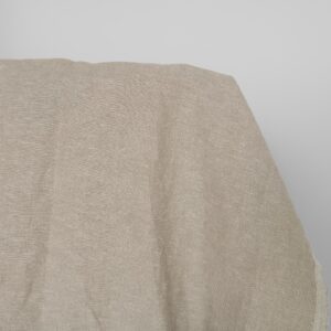 Praná ľanovo-bavlnená tkanina bielo-béžový mix