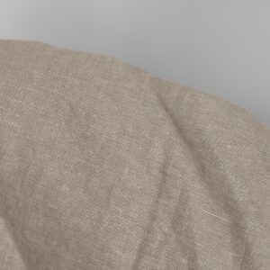 Praná ľanovo-bavlnená tkanina bielo-béžový mix