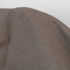 Ľanovo-bavlnená tkanina hnedo-sivý melanž
