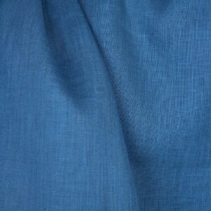 Ľanová látka jednofarebná stredne modrá
