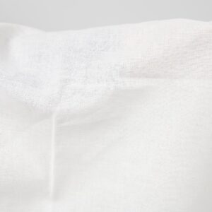 Široká ľanovo-bavlnená tkanina biela farba