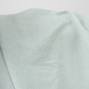 Široká ľanovo-bavlnená látka bledotyrkysová farba