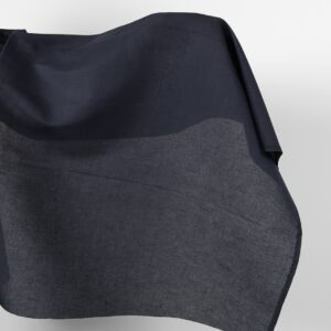 Ľanovo-bavlnená látka tmavomodrá farba