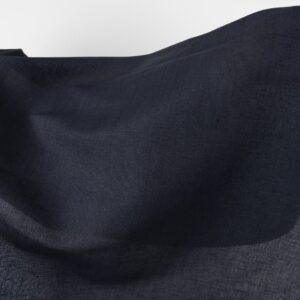 Ľanovo-bavlnená látka tmavomodrá farba