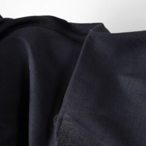 Ľanovo-bavlnená látka tmavomodrá farba