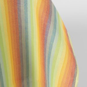 Ľanovo-bavlnená tkanina v dúhových farebných pruhoch