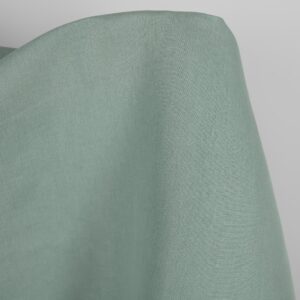 Ľanovo-bavlnená tkanina v jadeitovej farbe