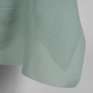 Ľanovo-bavlnená tkanina v jadeitovej farbe