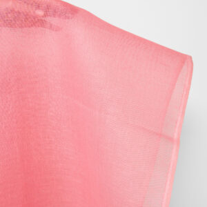 Ľanová látka priesvitná sýtoružová