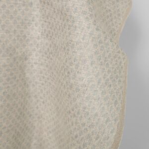 Ľanovo-bavlnená látka sivo-béžová kosoštvorce dvojvrstvová