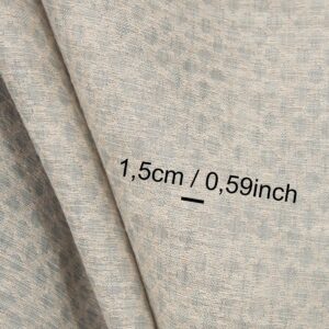 Ľanovo-bavlnená látka sivo-béžová kosoštvorce dvojvrstvová