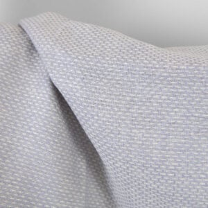 Ľanovo-vlnená tkanina fialový a biely drobný vzor