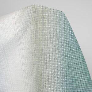 Bavlnená konopná vafľová modrozelená látka