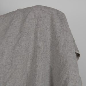 Praná ľanová látka zmes sivých odtieňov