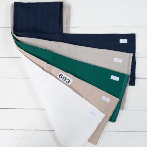 Ľanové odstrižky látky, sada č. 693