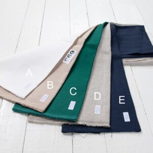 Ľanové odstrižky látky, sada č. 693