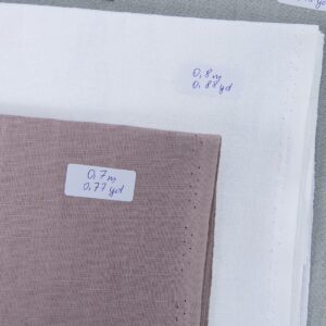 Ľanové odstrižky látky, sada č. 701