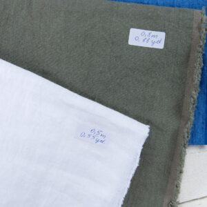 Ľanové odstrižky látky, sada č. 729