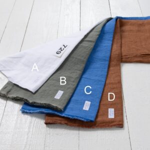 Ľanové odstrižky látky, sada č. 729