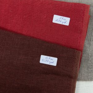 Ľanové odstrižky látky, sada č. 754