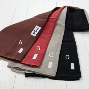 Ľanové odstrižky látky, sada č. 754