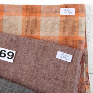 Ľanové odstrižky látky, sada č. 769