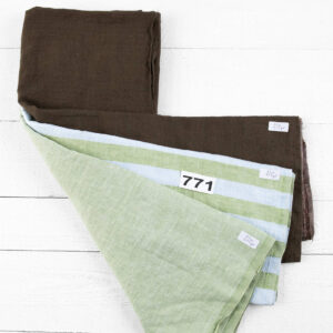 Ľanové odstrižky látky, sada č. 771