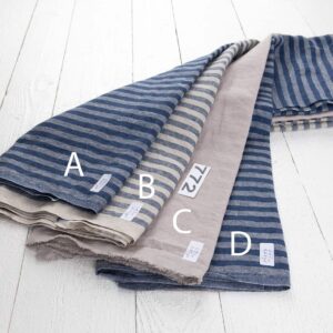 Ľanové odstrižky látky, sada č. 772