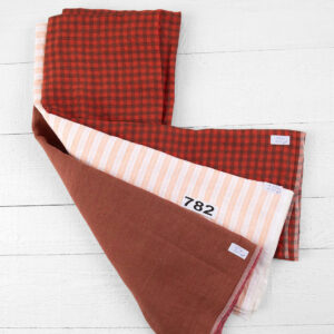 Ľanové odstrižky látky, sada č. 782