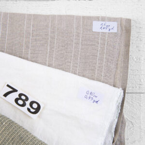 Ľanové odstrižky látky, sada č. 789