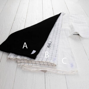 Ľanové odstrižky látky, sada č. 799