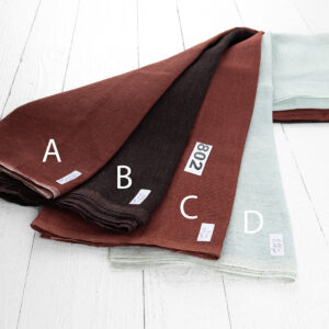 Ľanové odstrižky látky, sada č. 802