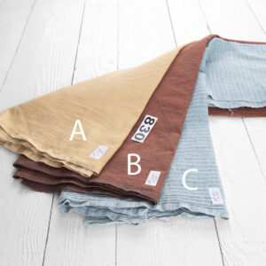 Ľanovo-bavlnené strihy látok, súprava č. 830