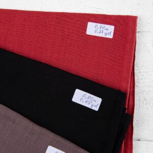 Ľanové odstrižky látky, sada č. 858