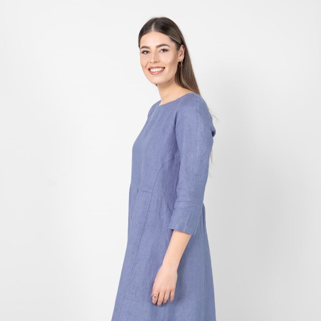 DELFINA Šaty modrá – Obrázok 3