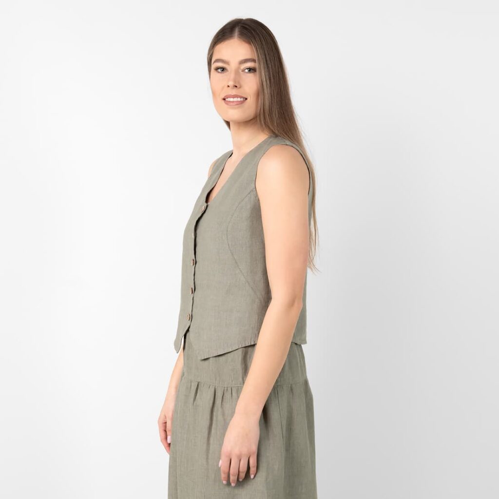 NELY Vesta sivo-zelená – Obrázok 5