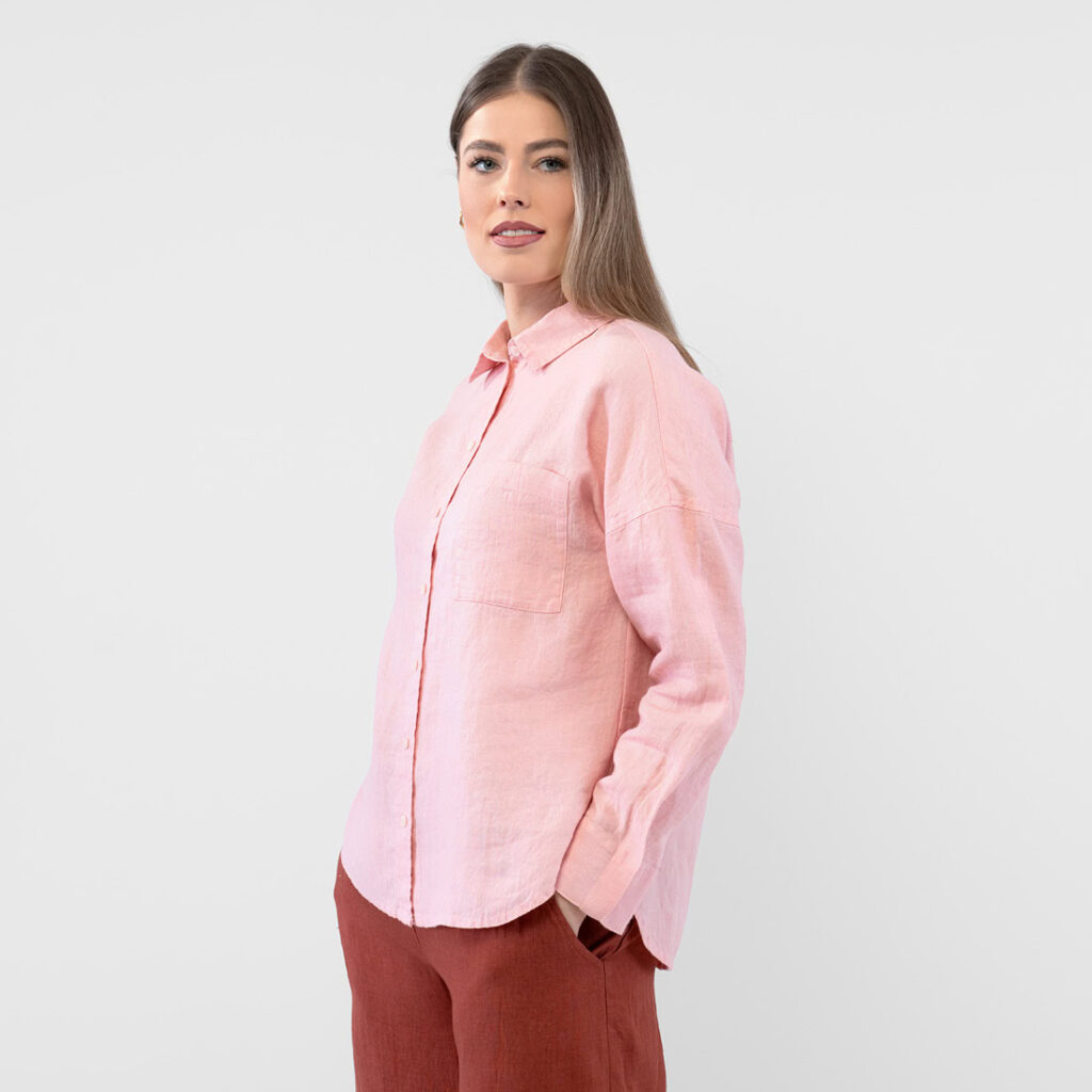 ODILE WEST Košeľa ružová – Obrázok 3