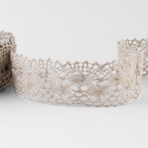 Ľanová čipka prírodná č. 75